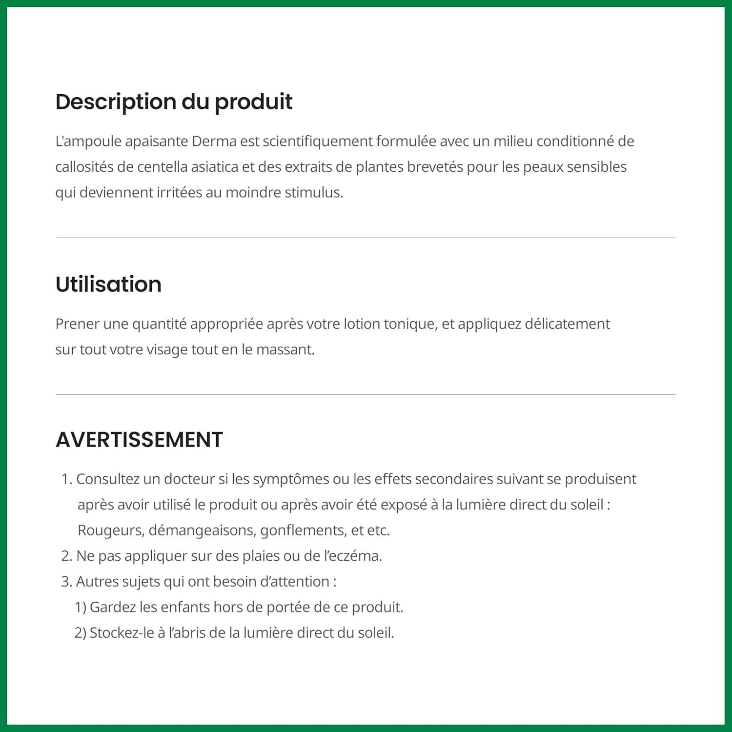 CORÉANA AMPLE:N Ampolla Disparo Calmante Centel- Suero Facial Calmante Con Centella Asiática Para Calmar La Piel Irritada Y Sensible - Alivio Del Enrojecimiento (100Ml)
