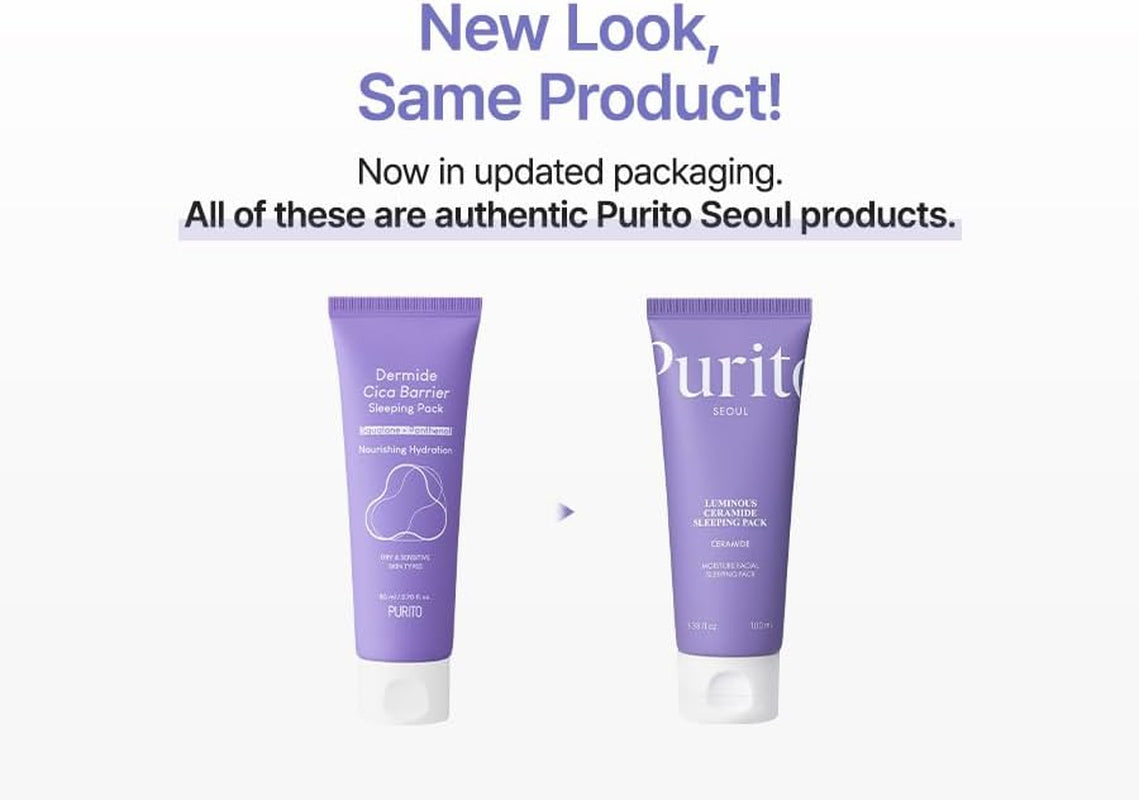 | Paquete Para Dormir Dermide CICA Barrier De 2.7 Fl.Oz/80 Ml De Ceramida Y Centella, Crema De Noche, Tipo Sensible, Paquete Hidratante