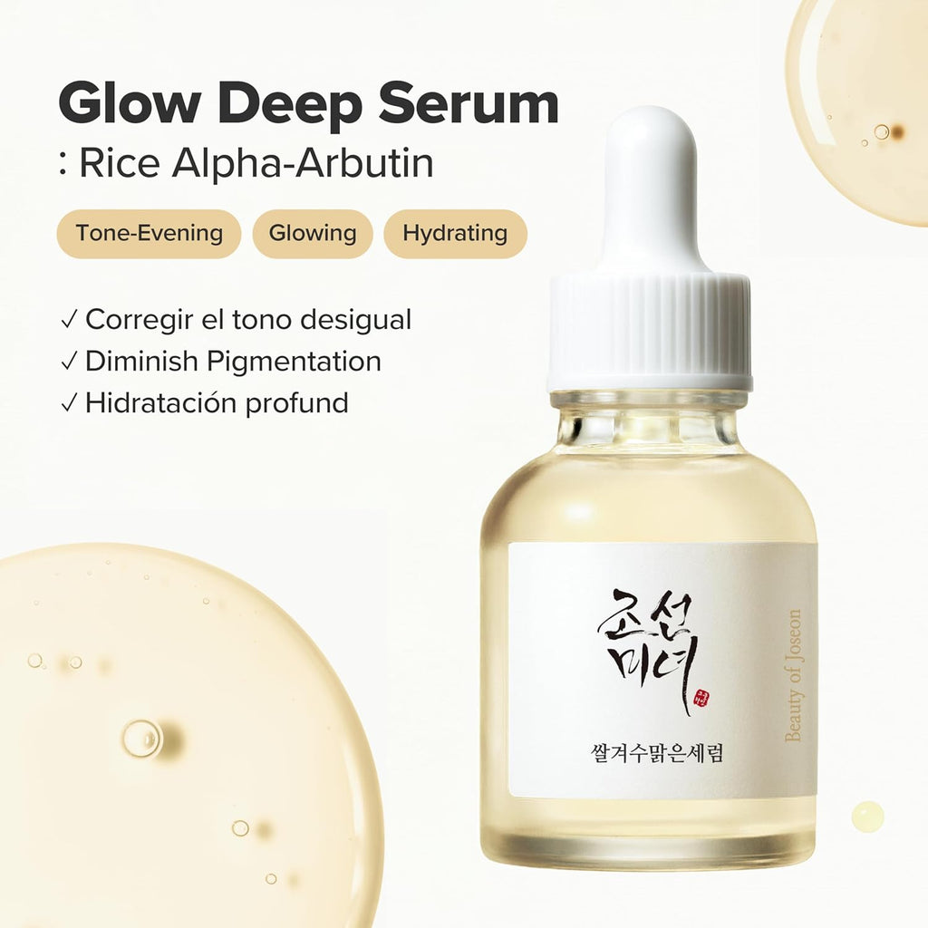Beauty of Joseon Suero Iluminador Profundo Con Alfa-Arbutina De Arroz Para Pieles Apagadas Y Desiguales. Cuidado Diario Coreano Para Hombres Y Mujeres. 30 Ml, 30 Ml.