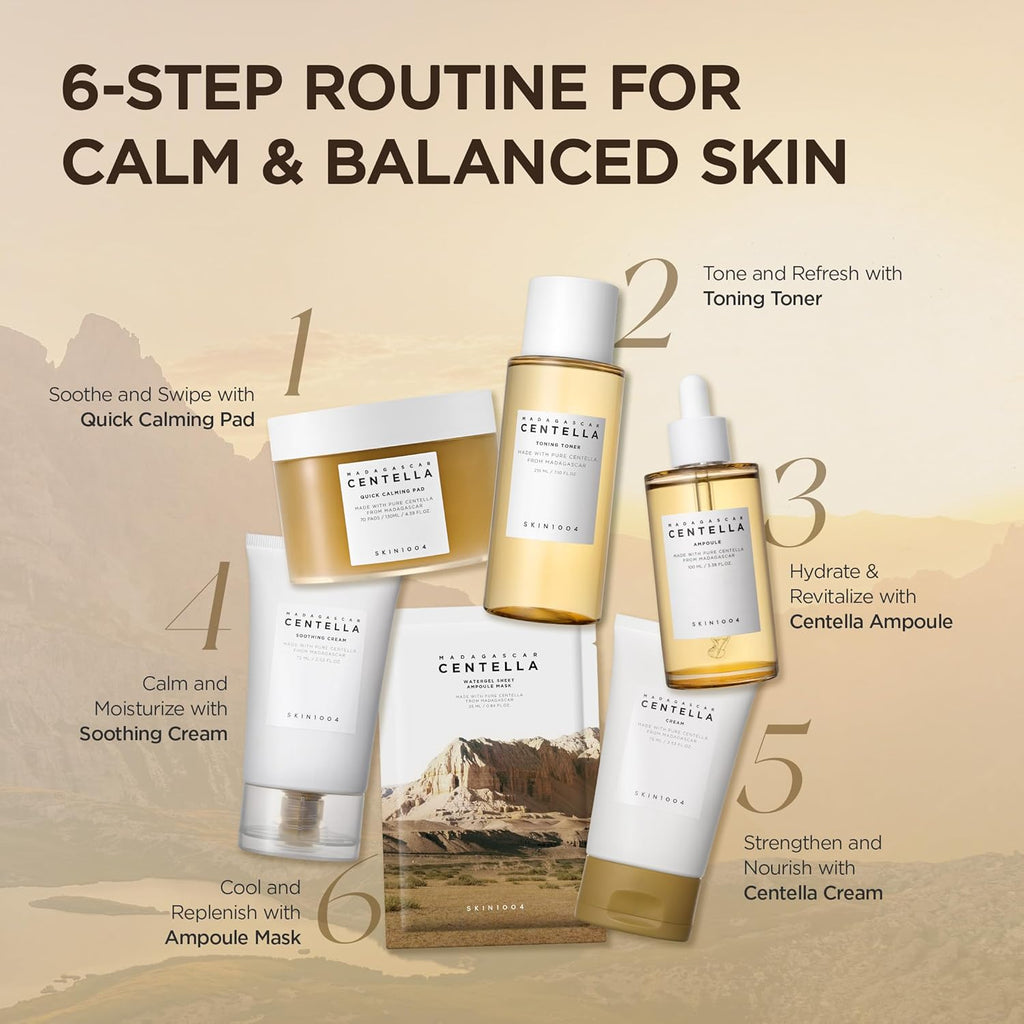 Madagascar Centella - Almohadilla Calmante Rápida, 70 Almohadillas