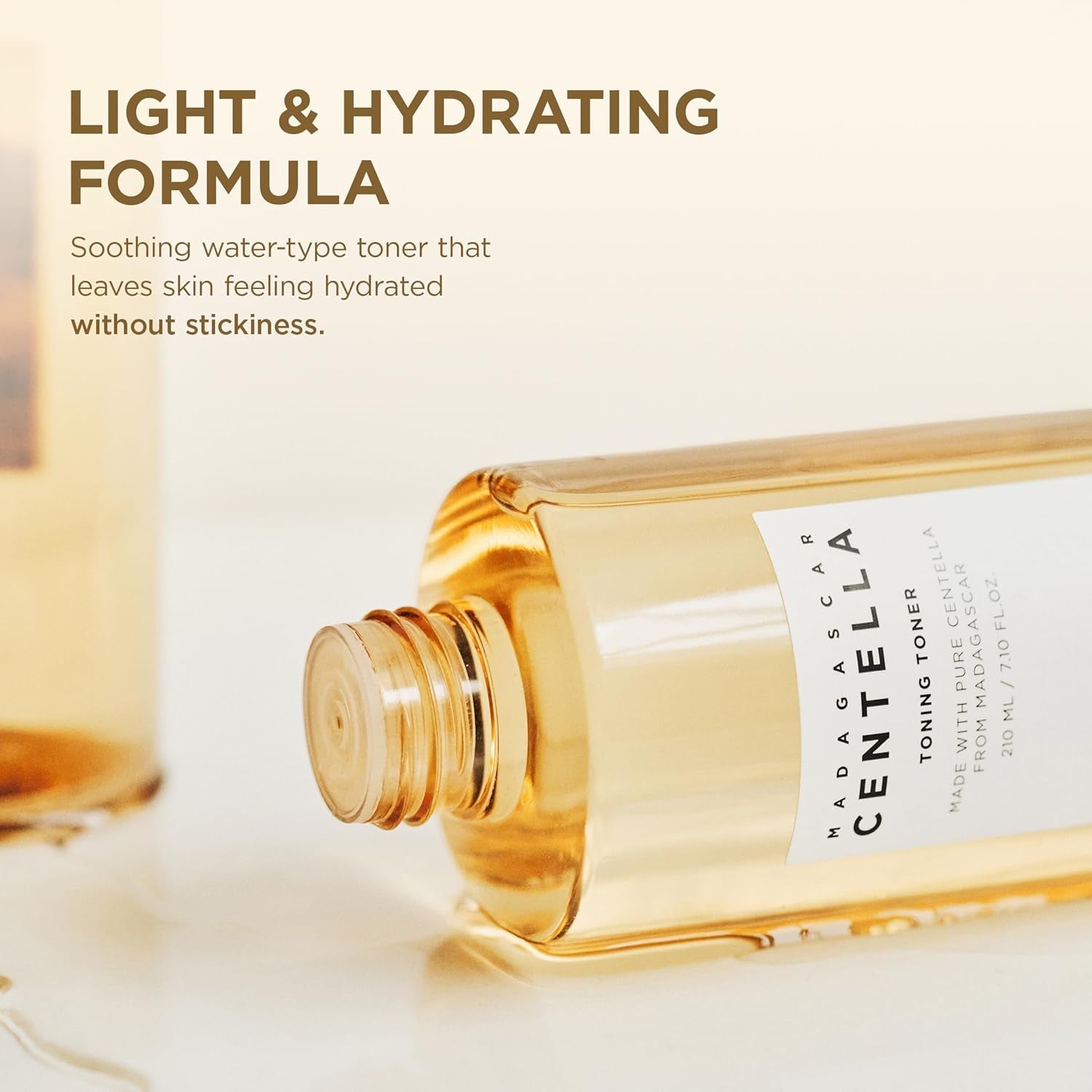 Centella Asiatica Toning Toner 13.52 Oz (400 Ml) | Centella Extract 84% | Solución Diaria De Cuidado De La Piel Para Acné Sensible a La Piel