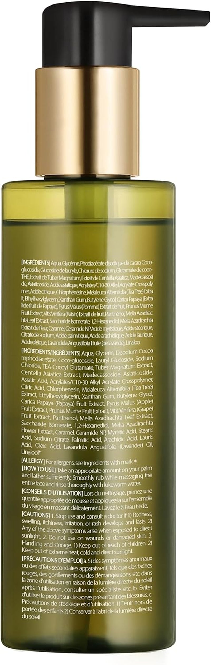 D'Alba Limpiador Vegano Suave Para Equilibrar La Piel Con Trufa Blanca Italiana, Limpiador En Gel De Ph Suave, Limpiador Hidratado Y No Tensor, Vegano