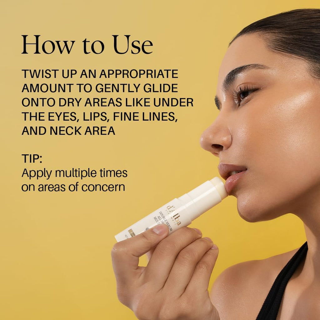 D'Alba Doble Sérum Multi Bálsamo Con Trufas Blancas Italianas, Todo En Uno, Cuidado De La Piel Vegano, Tratamiento 3 En 1, Bálsamo Para Tratamiento De Arrugas, Skicare Coreano