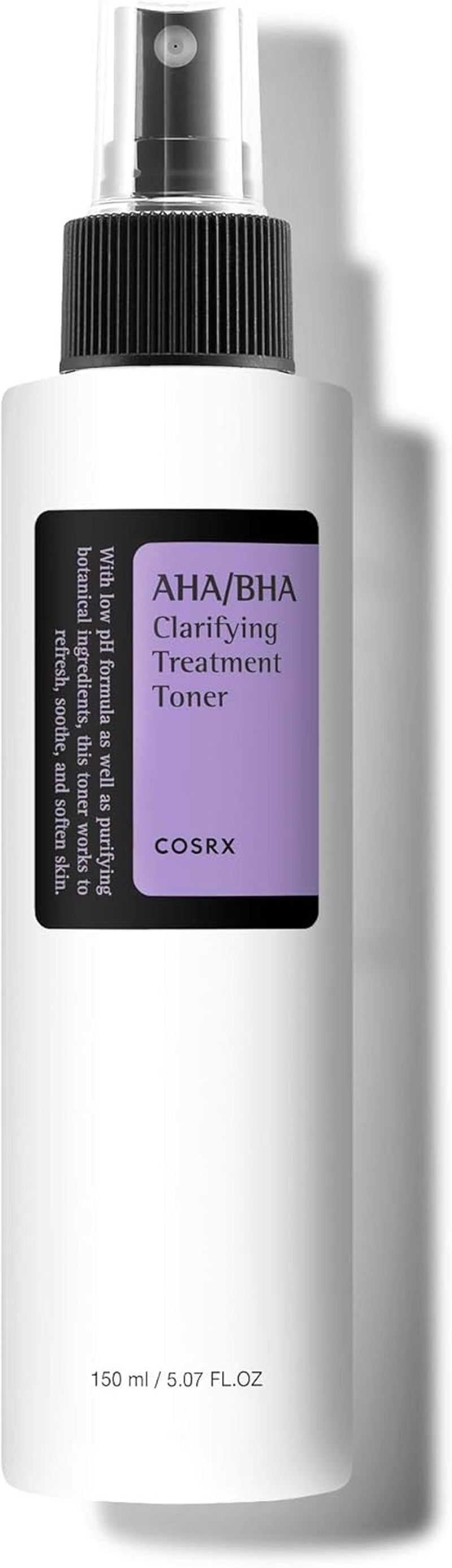 COSRX Tónico De Tratamiento Exfoliante Facial COSRX AHA/BHA Exfoliating Facial Treatment, Esencia Para Acné, Poros Y Pieles Irregulares 150 Ml/5,07 Fl.Oz