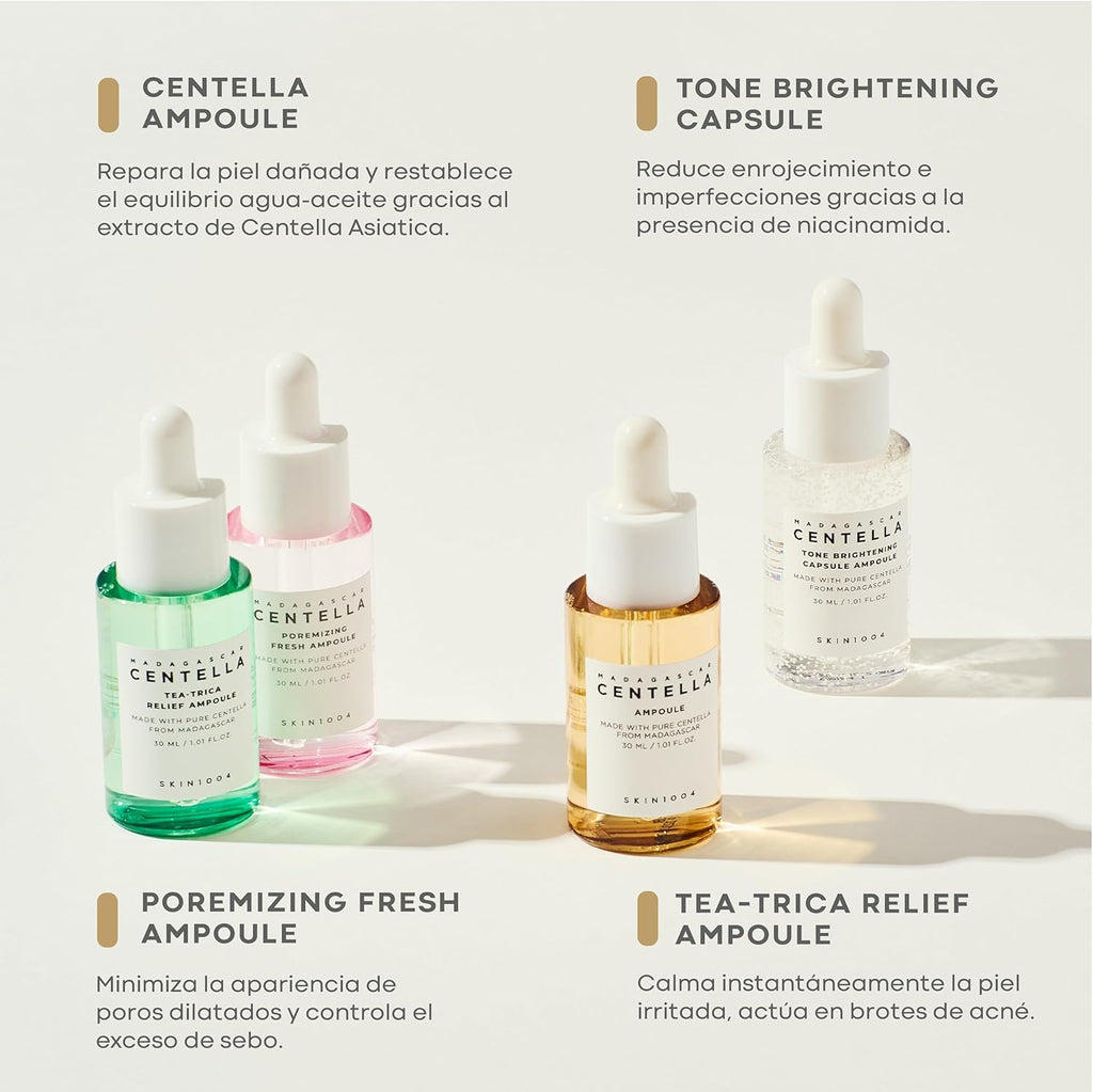 Madagascar Centella - Kit De Ampollas (4 Piezas)