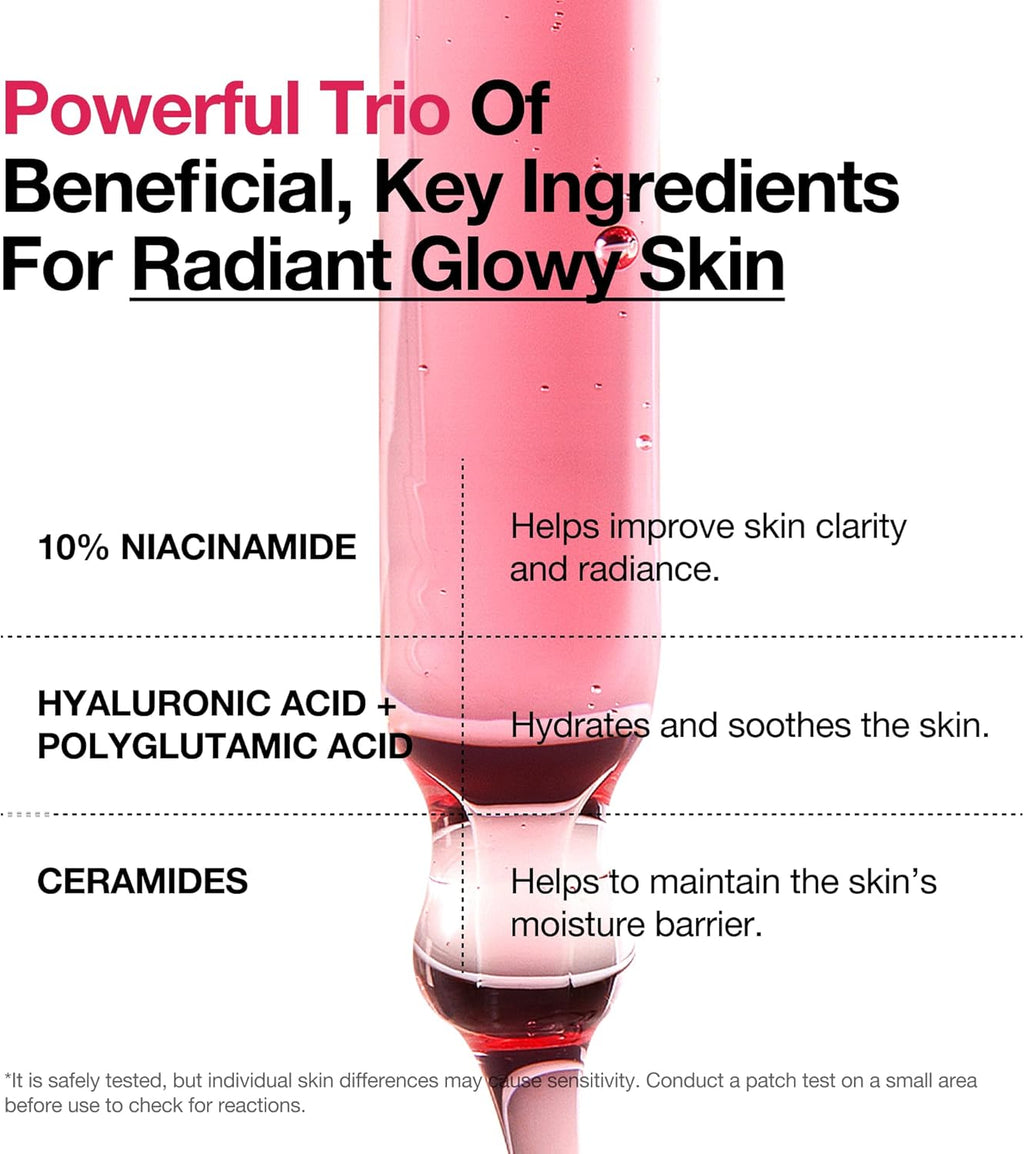 ANUA Suero Con 10% De Niacinamida Y 4% De Ácido Tranexámico, Ceramida, Ácido Hialurónico, Vitamina B12, Color Natural, Para Pieles Sensibles, Piel De Cristal Coreana, Sin Fragancia 30 Ml/1,01 Fl.Oz.