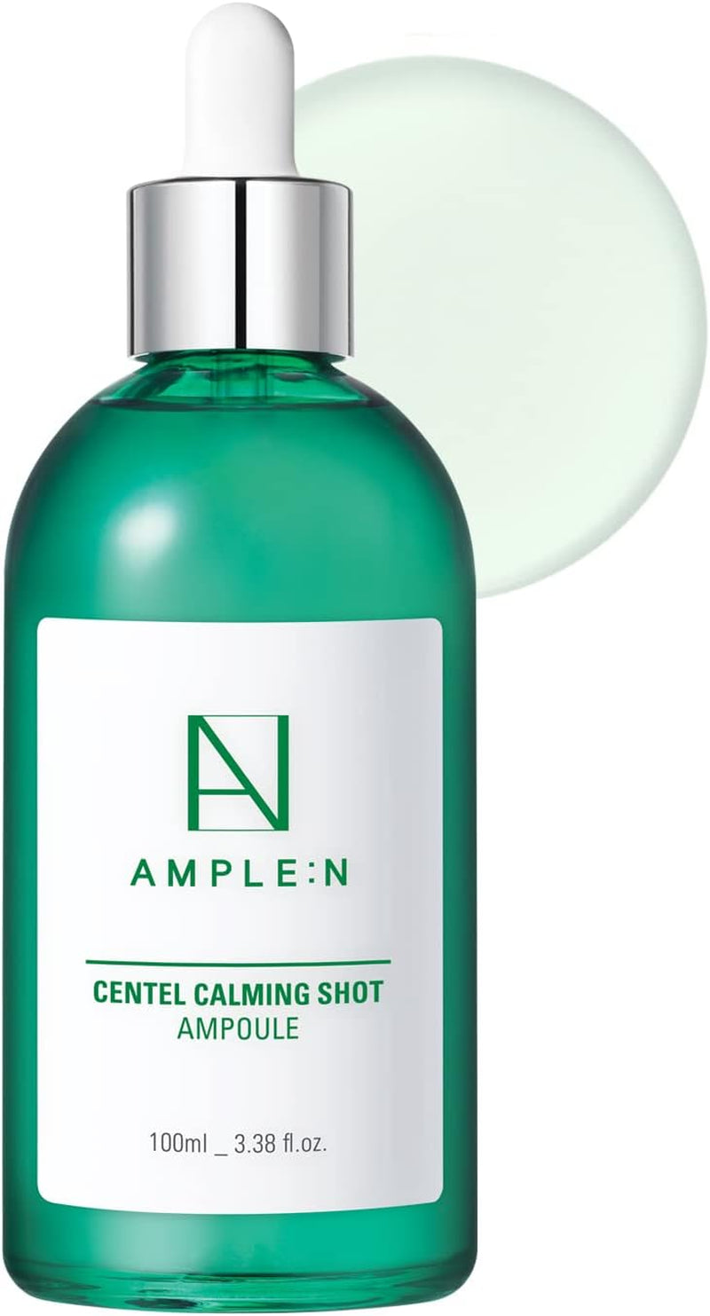 CORÉANA AMPLE:N Ampolla Disparo Calmante Centel- Suero Facial Calmante Con Centella Asiática Para Calmar La Piel Irritada Y Sensible - Alivio Del Enrojecimiento (100Ml)