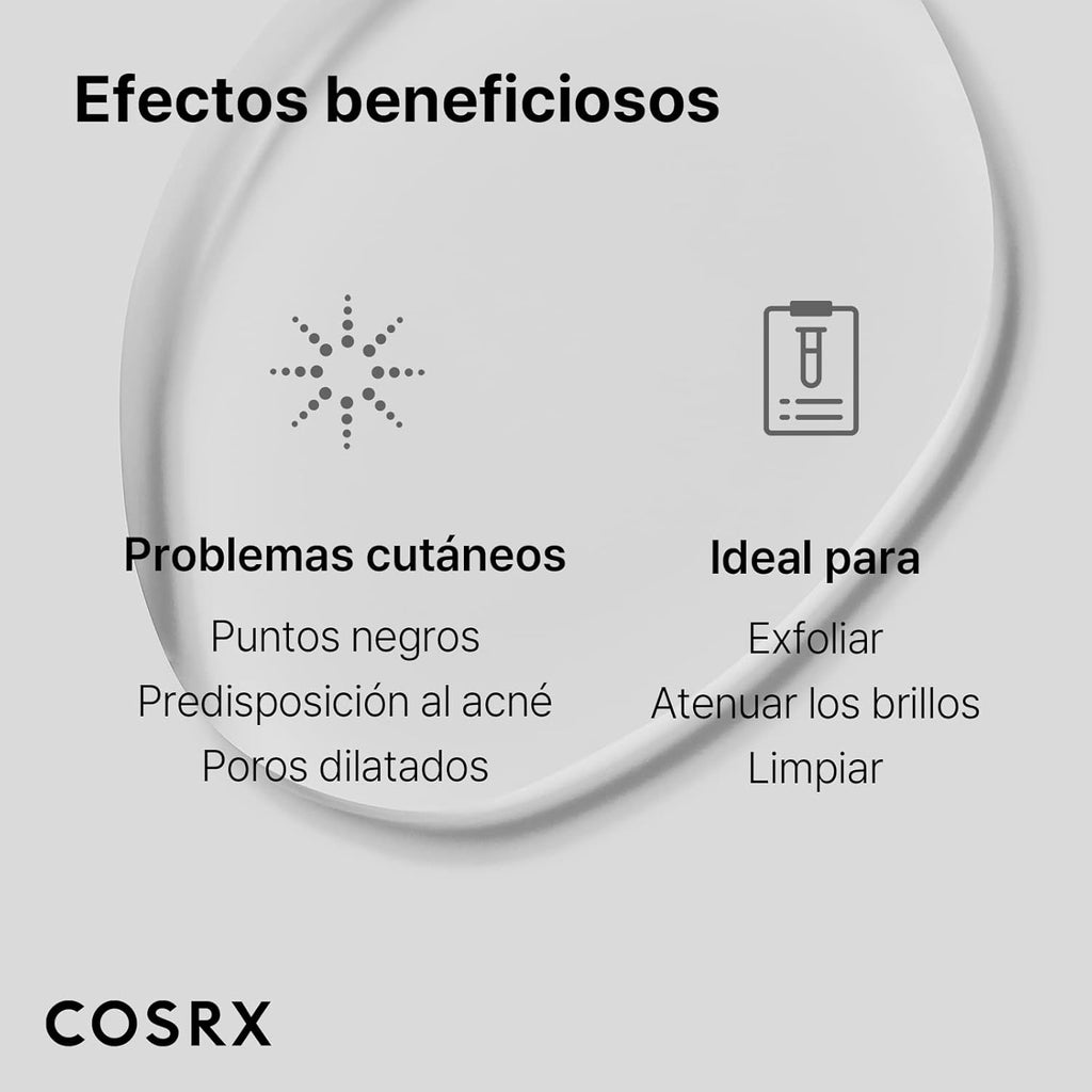 COSRX 100Ml Líquido Para Puntos Negros BHA 4%, Los Poros Congestionados Desaparecen, Salicilato De Betaína, Hipoalergénico, Testado Por Dermatólogos, SIN Crueldad, SIN Parabenos, SIN Sulfatos