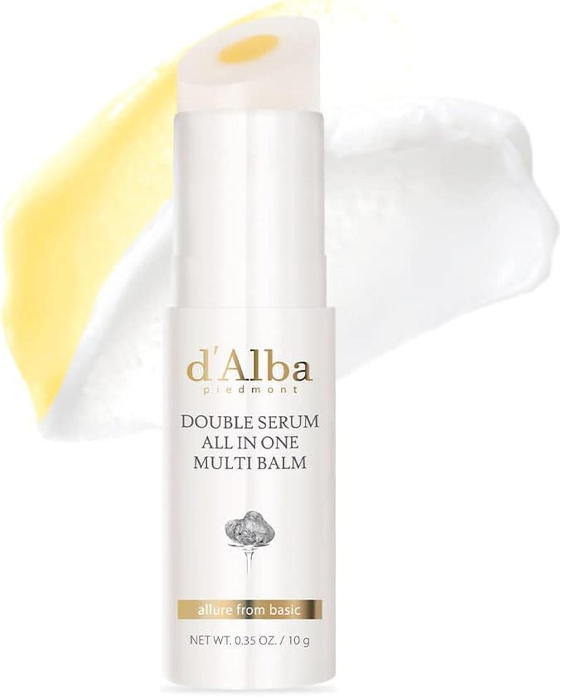 D'Alba Doble Sérum Multi Bálsamo Con Trufas Blancas Italianas, Todo En Uno, Cuidado De La Piel Vegano, Tratamiento 3 En 1, Bálsamo Para Tratamiento De Arrugas, Skicare Coreano
