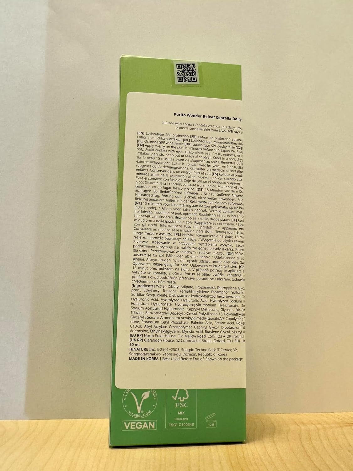 SEOUL Wonder Releaf Centella Loción Solar Diaria, SPF50+ PA++++, Centella Coreana, Sin Erosión Blanca, Calmante, Loción Solar Facial, K-Beauty